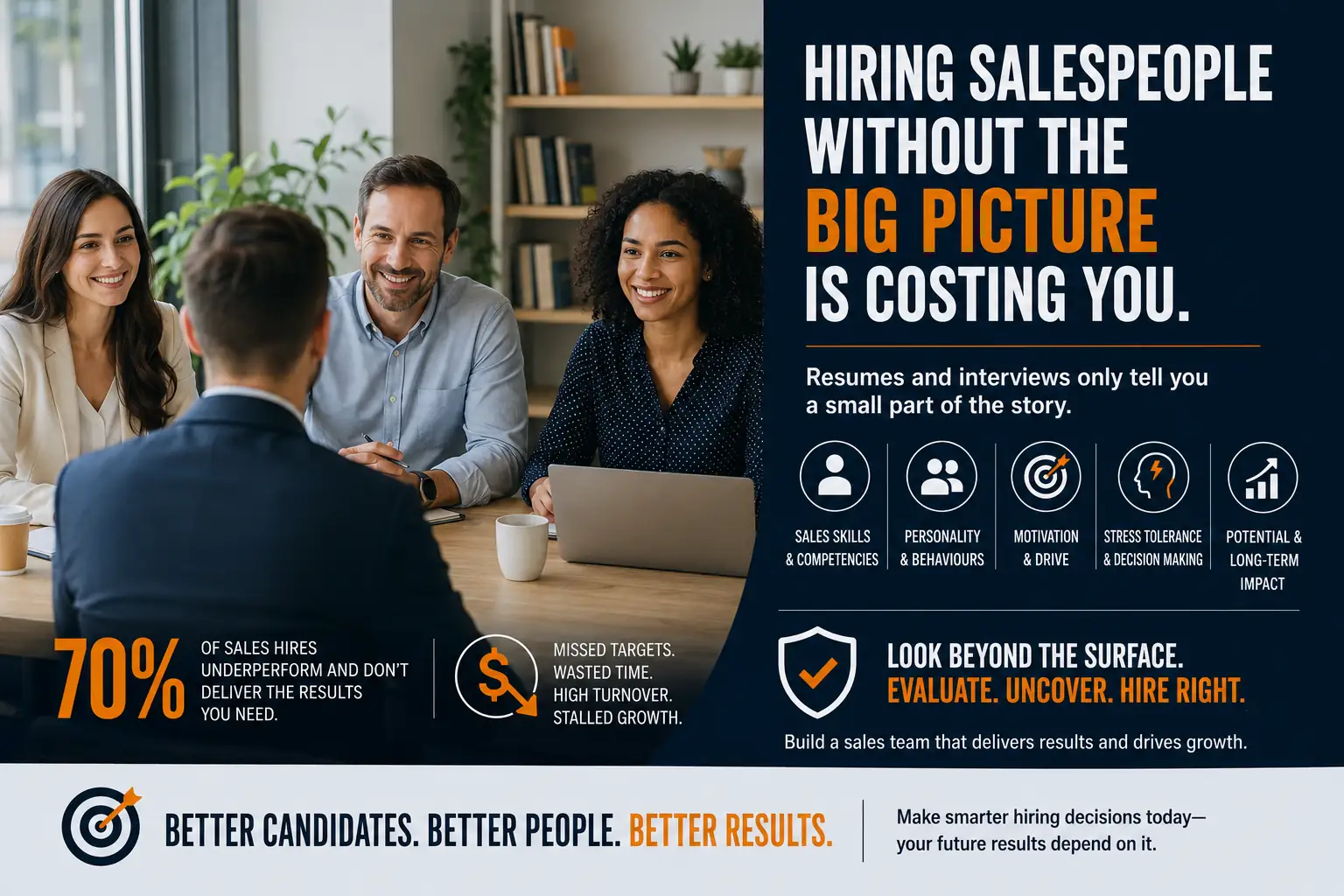 This is serious: Hiring salespeople without the big picture is costing you